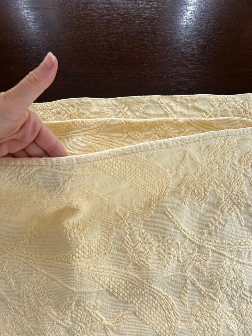 Oversize matelasse pillow sham cover cottagecore